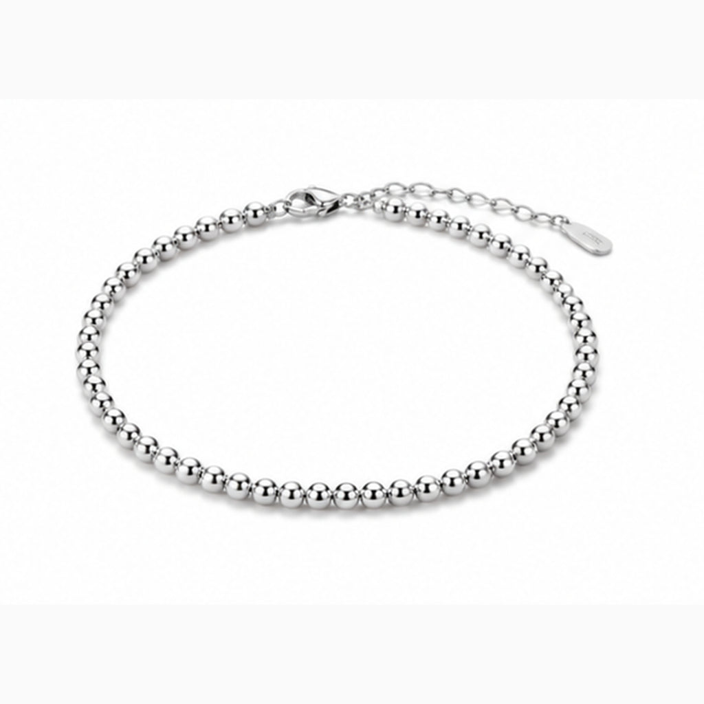 Beaded Stainless Steel Bracelet