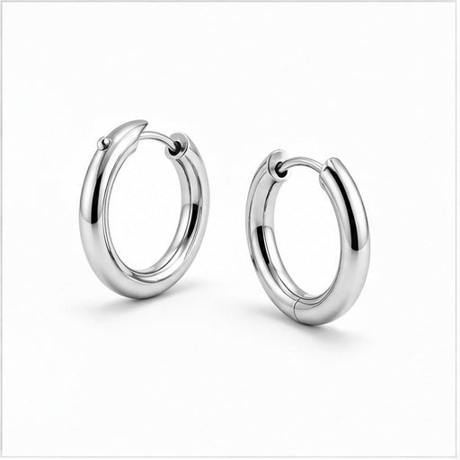 Minimalist Stainless Steel Hoop Earrings