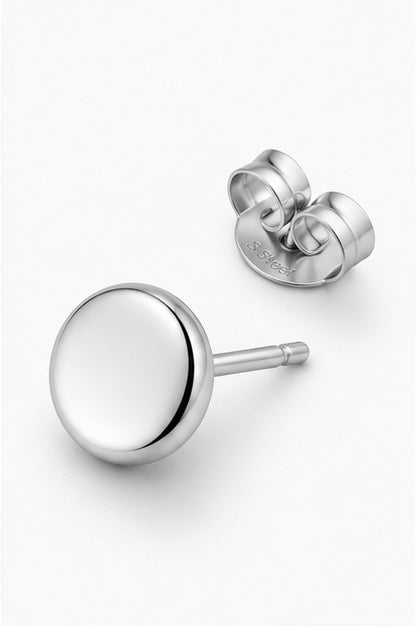 Classic Round Stud Earrings