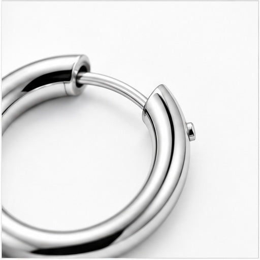 Minimalist Stainless Steel Hoop Earrings