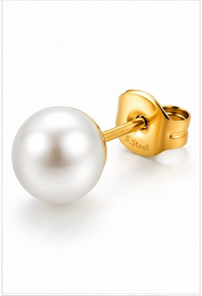 Small Pearl Stud Earrings