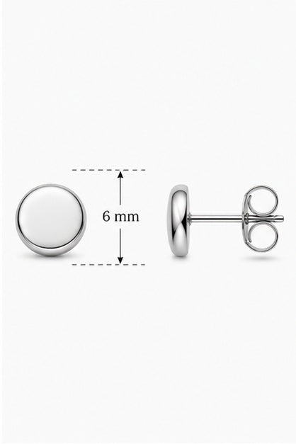 Classic Round Stud Earrings