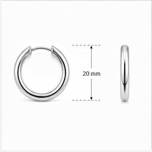 Minimalist Stainless Steel Hoop Earrings