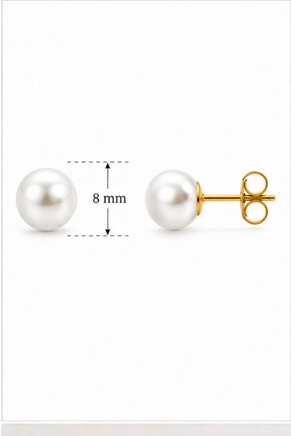Small Pearl Stud Earrings