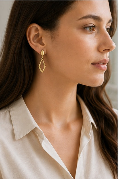 Geometric Drop Earrings