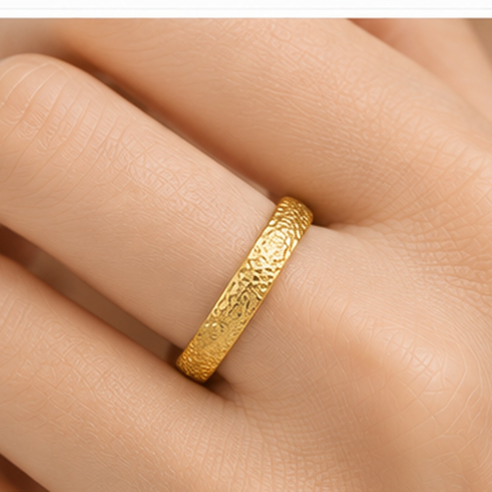 Textured Band Ring