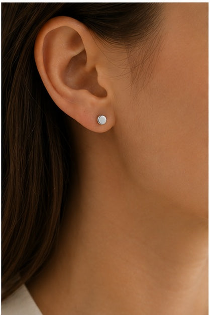 Classic Round Stud Earrings