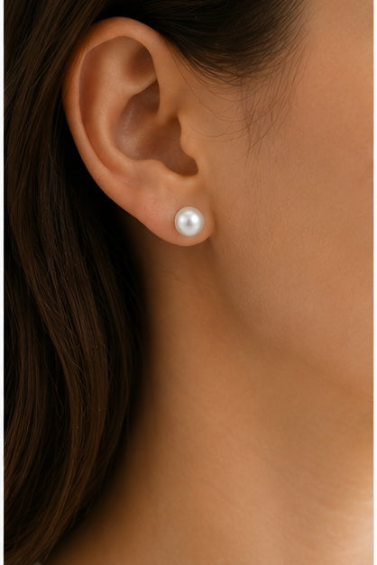 Small Pearl Stud Earrings