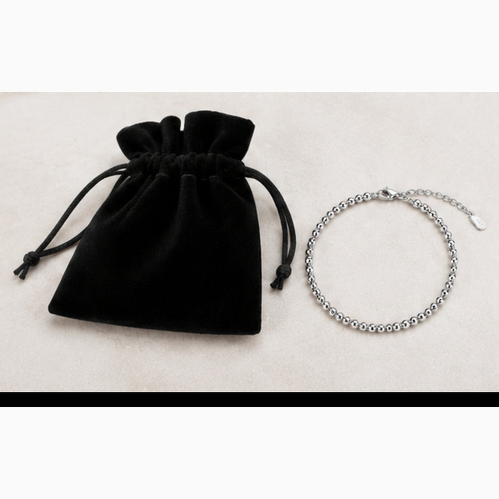 Beaded Stainless Steel Bracelet