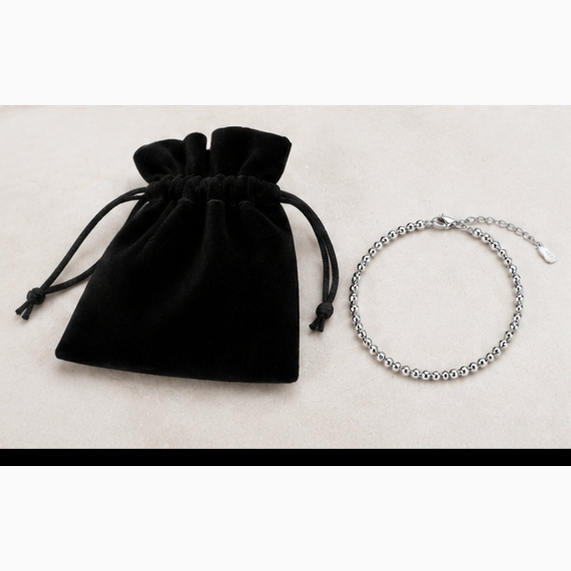 Beaded Stainless Steel Bracelet