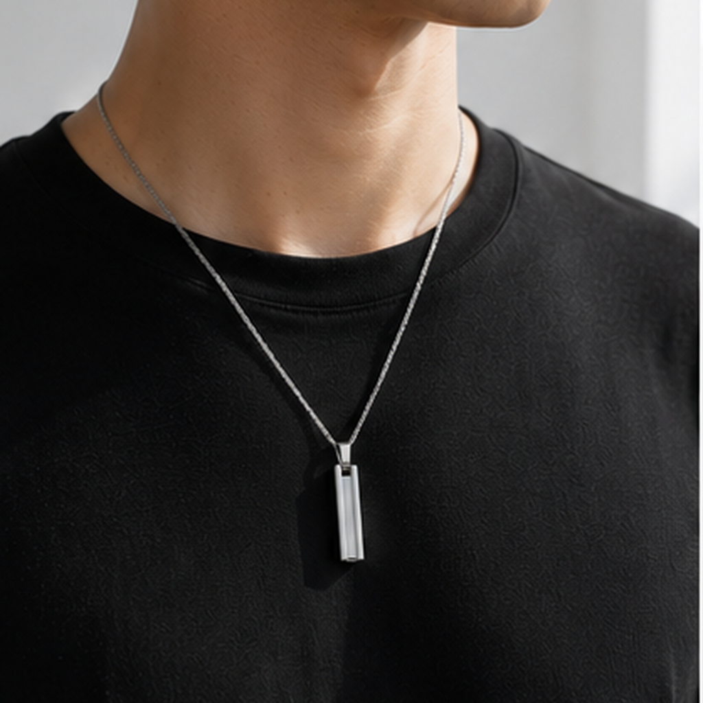 Minimalist Stainless Steel Pendant Necklace